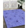 thumbnail image 3 of Ahgly Company Machine Washable Indoor Round Transitional Purple Mimosa Purple Area Rugs, 3' Round, 3 of 7