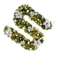 thumbnail image 1 of Cateissary Plástico 2,7 m Navidad ratán portátil árbol de Navidad colgante guirnalda Artificial casa pasillo Bar Festival guirnalda decorativa Kits de decoración para fiestas Plata Cateissary HA000238-03B, 1 of 6