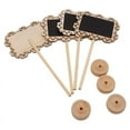 thumbnail image 5 of Wood Chalk Board Blackboard Message Memo Notes Sign Board Bar Shop Wedding Table Number Markers 10-set, 5 of 6