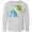 AC-Heather Grey, variant on Inktastic Sea Turtles Swimming Together Long Sleeve Youth T-Shirt