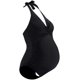 thumbnail image 1 of Traje de baño de maternidad Traje de baño de una pieza Halter Embarazo Traje de baño sólido con cordón ajustable Azul marino (S-Navy-S Sincero Electrónica, 1 of 5