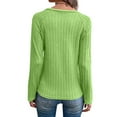 thumbnail image 5 of Long Sleeve Shirts for Women Pleated Tunic Basic Tops Dressy Casual Business Blouses Loose Trendy Fall Fashion Outfits, 5 of 5