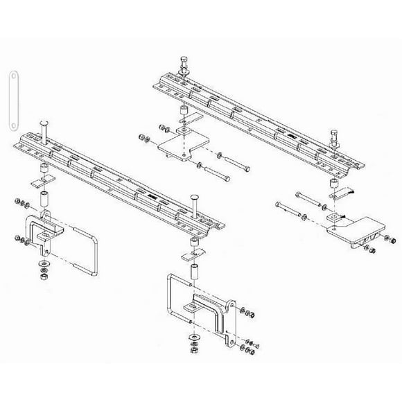 Kit d'Attelage de Remorque à Cinquième Roue 3500 Husky Towing Ram 2013-2023 33073 4 Pcs; à Visser; Perçage Requis