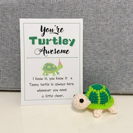 

2packs BnGAJN Halloween Sale Office&Craft&Stationery You re Turtley Stuffed Turtle Handmade Crochet Turtle Good Luck Charm Sea Turtle Plushie Toy Gift For Coworker Best Friend Turtle Lovers