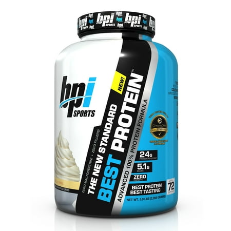BPI Sports Best Protein Protein Vanilla Swirl, 72 (Best Product To Gain Weight And Muscle)