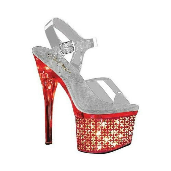 Women's Pleaser Discolite 708 Ankle Strap Sandal