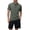 Light Green, variant on Men's Summer Outdoor Quick Drying Sports T Shirt Men's Standing Collar Half Zip Men's Fitness Clothes Loose Casual Running Training Short Sleeves Athletic T-Shirts Men Army Green M