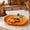 Orange B, variant on Snmubt Pumpkin Shaped Ceramic Dinner Plate, Thanksgiving Western Style Tableware for Home Decor & Holiday Feast