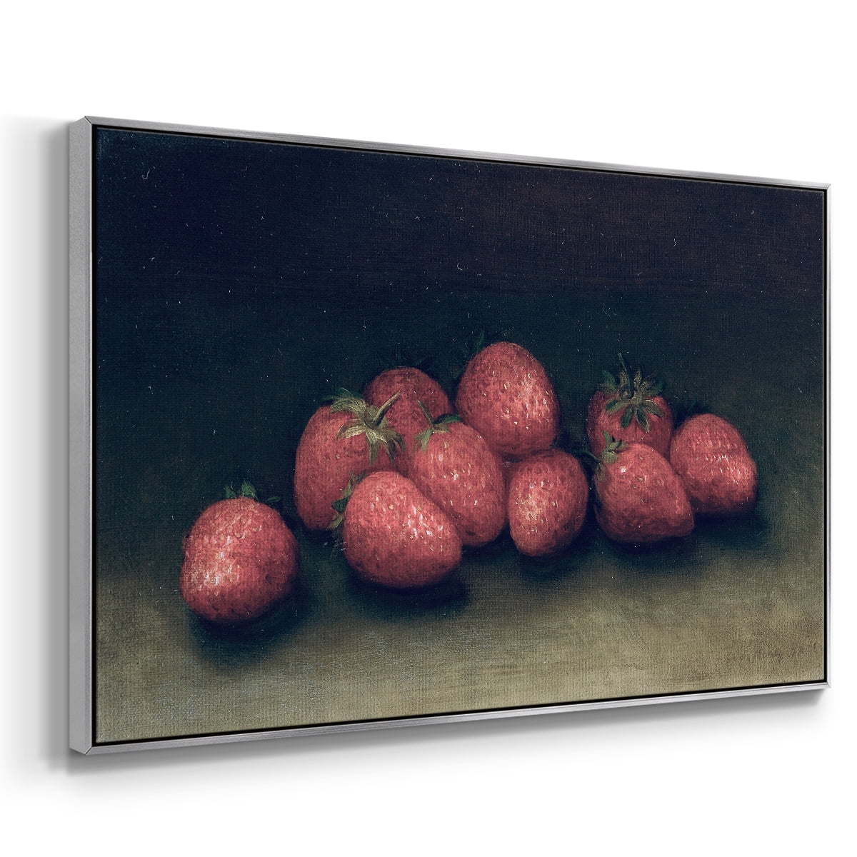 Vintage Botanical Print-XLVII By Wexford Home Framed in Silver Wood Gallery Wrapped Canvas 27 in. x 41 in.