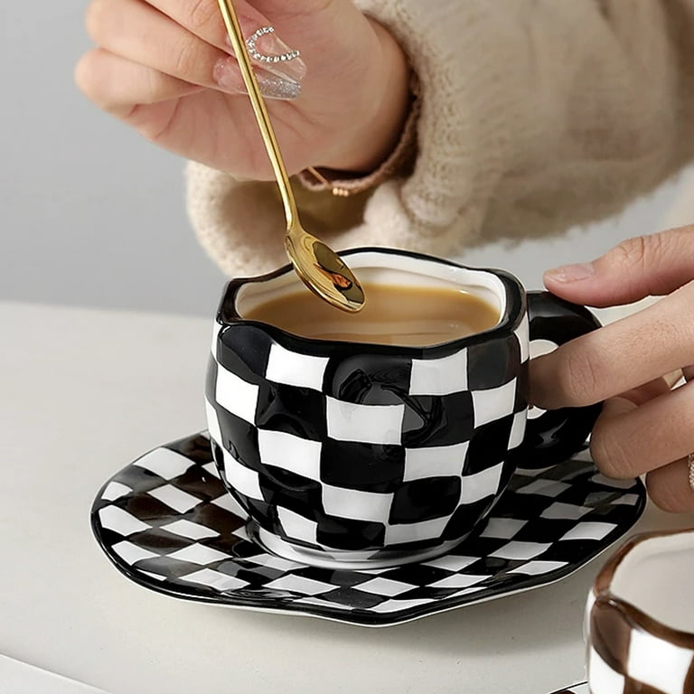 Irregular Coffee Mugs Sets Aesthetic Cloud Mugs for Tea Coffee