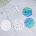 thumbnail image 4 of Molde de la coastera MATS MATS MOLDOS DIY CRAFT Fabricación de silicona Almacenamiento de silicona Molde Molde suave Resistencia al calor Resina Gadgets Accesorios Tipo 2 Speravity HA009805-02, 4 of 6
