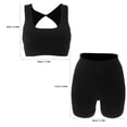 thumbnail image 2 of unbranded 1Jgo Outfit De Gimnasio Para Mujer Negro Con Shorts Ajustados Y Material Transpirable, 2 of 7