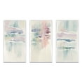thumbnail image 2 of Designart "Muted Pastels - A Quiet Oasis I" Abstract Liquid Ink Framed Wall Art Set Of 3 - Blue Modern Frame Gallery Set For Office Decor, 2 of 6
