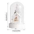 thumbnail image 1 of JJKBVCLO Reindeers Lights Small Night Lights Snow Decorations Christmas Trees Glass Houses Christmas Decorations, 1 of 4