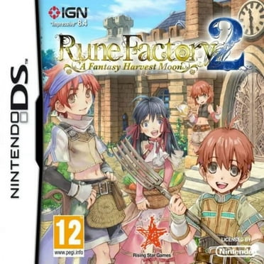 DS Game Cartridges Rune Factory 2: A Fantasy Harvest Moon US Version,DS Game Card for NDS 3DS DSI DS