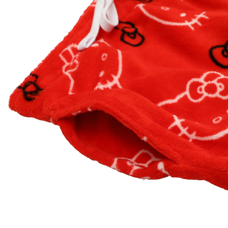 Hello Kitty Red Plush Women's Pajama Pant : Target