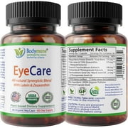 Bodymune Advanced EyeCare | USDA Organic Eye Health Supplement with Lutein & Zeaxanthin | Maqui, Goji & Sea Buckthorn Extracts | 30-Day Supply | Vegan, Non-GMO, Made in USA