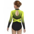 thumbnail image 3 of Doomiva Rhinestone Leotard for Girls Gymnastics Ballet Dance One Piece Shiny Long Sleeve Bodysuit Activewear Yellow 8, 3 of 6