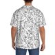 thumbnail image 3 of Fotbe Black White Music Camisa Estampada de Manga Corta para Hombre, Casual de Verano, Estilo Playero, Sin Arrugas-Medium, 3 of 5