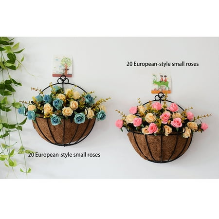 Wall Decoration Liner Coconut Palm Metal Hanging Baskets Iron Art Mounted Rattan Plaited Flower Garden Basket Succulent Plants Planter Canada - Wall Mounted Hanging Baskets Wall Decoration Liner Coconut Palm Metal Hanging Baskets Iron Art Mounted Rattan Plaited Flower Garden Basket Succulent Plants Planter Canada - Wall Mounted Hanging Baskets