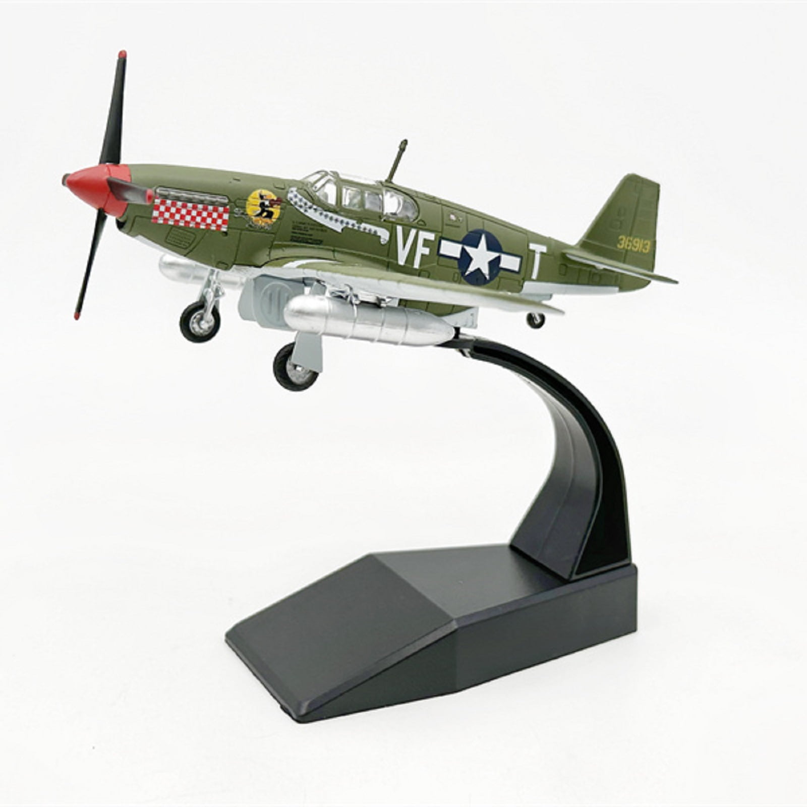 1/72 Scale US P51 Mustang Fighter Plane Model Metal Fighter Military Static Display Model Toys
