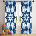 thumbnail image 5 of Blackout Kids Curtains,Blue White Tie Dye Mandala Pattern Childrens Insulated Curtains Set Of 2,Bedroom Essentials,Toddler Room Decor 42"x84", 5 of 5