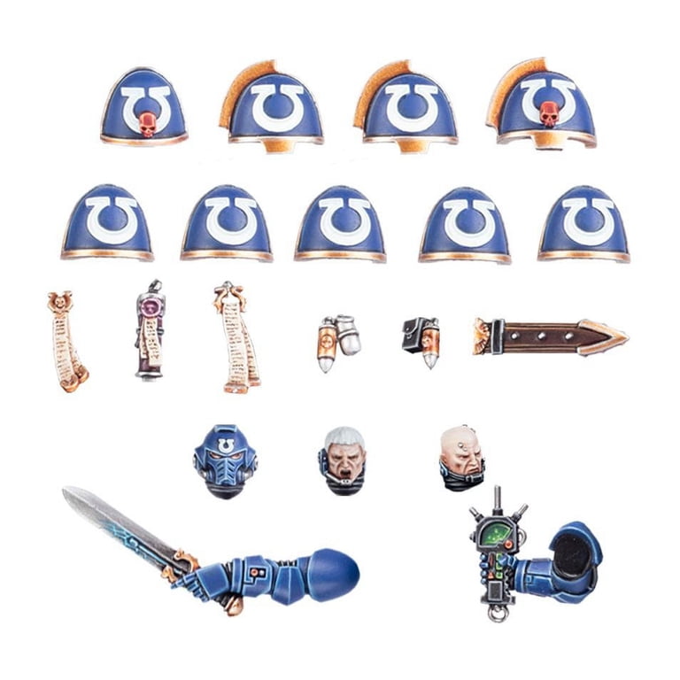 Pièces Détachées Games Workshop UM Primaris Upgrades – Shoulder Pad Sergeant Ultramarines – Bits Pour Space Marines