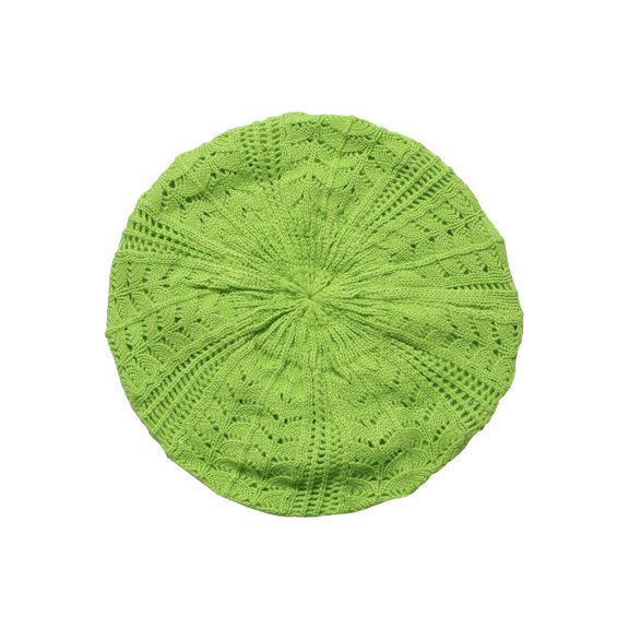 Hip Womens Slouchy Lightweight Knitted Beanie - Lime Green