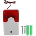 thumbnail image 5 of DC 12V Wired Flash Siren Sound Alarm Red Light Sound Siren Home Security Alarm System, 5 of 5