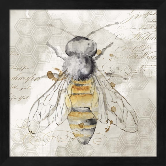 Queen Bee II by Eva Watts, Framed Wall Art, 13.25W x 13.25H