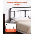 thumbnail image 3 of VEVOR Metal Headboard, Queen Size Headboard with Adjustable Height, Metal Headboard for Queen Size Bed, W59.65 x H40.55 x D1.5 inches, Ideal for Bedro, 3 of 6