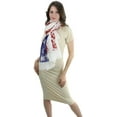 thumbnail image 6 of ToBeInStyle Women's Tattered American Flag Infinity Scarf, 6 of 6