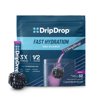 DripDrop Electrolyte Powder Drink Mix for Dehydration Relief Fast, Berry, 32pk