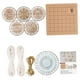 thumbnail image 3 of Juego de manualidades con rodajas de madera para hacer tú mismo, adornos para árbol de Navidad sin terminar, 7,5 cm de madera Establecer F, 3 of 9