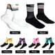 thumbnail image 4 of Calcetines de ciclismo Irfora Calcetines de bicicleta para hombre y mujer, estampado de rayas empalmadas, transpirable, antideslizante, elástico, suave, para carreras, senderismo, ciclismo, media Irfora Calcetines de ciclismo, 4 of 7
