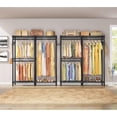 thumbnail image 3 of VIPEK V4 Garment Rack Bedroom Armoires Compact Freestanding Closet Storage Organizer, Portable Wardrobe Closet Heavy Duty Clothes Rack Metal Clothing Rack, Black, 3 of 10