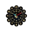 thumbnail image 1 of Reloj de pared de diseño con manecillas móviles para habitación infantil, ideal para saber la hora. Negro, 1 of 8