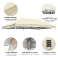 thumbnail image 4 of InstaHibit Toit de Rechange 10x20 Pi pour Abri Escamotable Pare-Soleil Extérieur pour Terrasse, 4 of 11