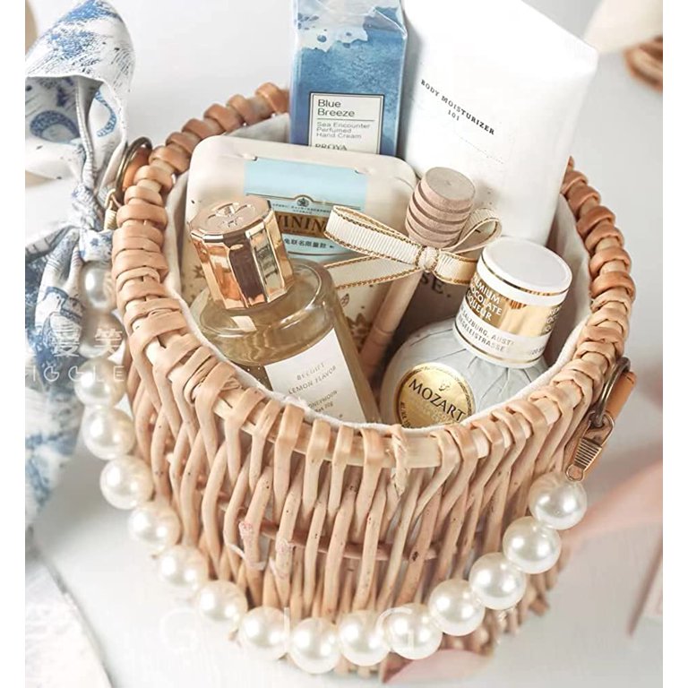 Pearl Basket Bag Cream