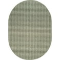 thumbnail image 2 of Furnish My Place Corner Indoor/Outdoor Commercial Green Color Rug, Corner Area Rug, Home Decor Mat, Pet-Friendly Carpet for Living Room, Bedroom, Made in USA, 2' x 4' Oval - Set of 5, 2 of 6