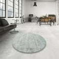 thumbnail image 4 of Ahgly Company Machine Washable Indoor Rectangle Traditional Dark Goldray Area Rugs, 8' x 10', 4 of 7