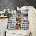 thumbnail image 2 of YINGXI for Women Religious Scripture for Women Inspirational with Bible Verse Acrylic Flannel Pillow Case Cushion Cover 20x20in, 2 of 5