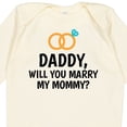 thumbnail image 4 of Inktastic Daddy Will You Marry My Mommy with Rings for Proposal Boys or Girls Long Sleeve Baby Bodysuit, 4 of 5