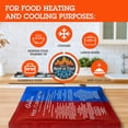 thumbnail image 3 of Camerons Hot or Cold Gel Pack Set of 4- XL Size (8 x 11") Reusable Ice Pack for Icing and Heating Injuries, Keeping Food Warm or Cold During Travel- Microwave and Freezer Safe, 3 of 5