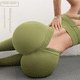 thumbnail image 5 of Pantalones de yoga para mujer, cintura alta, levantamiento de cadera, color melocotón, pantalones deportivos de crisantemo para fitness, 5 of 5