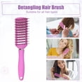 thumbnail image 7 of Unique Bargains Vent Hair Brush Detangling Brush for Women and Men for Curly Wavy Rose Red, 7 of 7