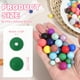 thumbnail image 2 of Uxcell 60 Pcs Cuentas de Silicona, Cuentas Redondas de 9mm Color Caramelo a Granel para Hacer Llaveros Pulseras Collares Bolígrafos Suministros de Manualidades DIY, Verde, 2 of 7