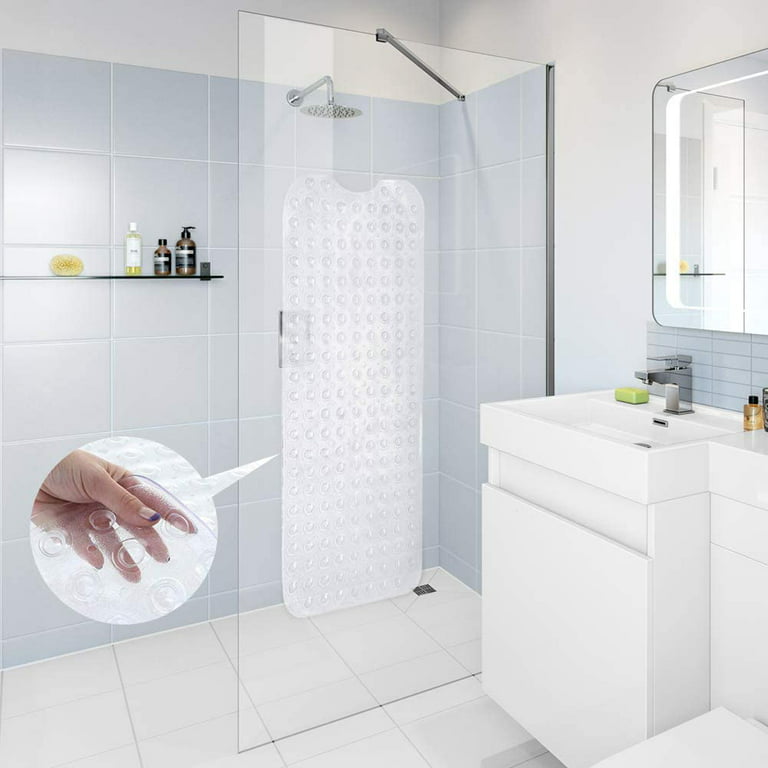 Extra Porous Large Bath Mat Non Slip Bathtub Strong Suction Anti-Mold TPE  Shower Mat Kitchen Bathroom Products