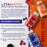 Vitamatic Iron 65 mg Gummies Supplement for Women & Men - 60 Vegan Gummies - Great Tasting Iron Gummy Vitamins with Vitamin C (1)