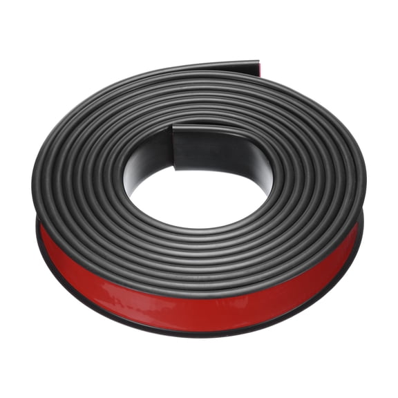 Uxcell U-Shape Edge Banding, 9.8Ft x 25mm TPE Self-Adhesive Veneer Edging, Plywood Trim Flexible Furniture Edge (Black)